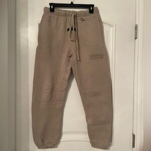 Essentials fear of god tan sweatpants